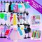 800+Pcs Fashion Designer Kit for Girls, Sewing Kit with 4 Mannequins, DIY Arts and Crafts Kit for Kids, Doll Clothes Making Kit, Girl Toys for Age 6 7 8 9 10 11 12 Year Old Gifts
